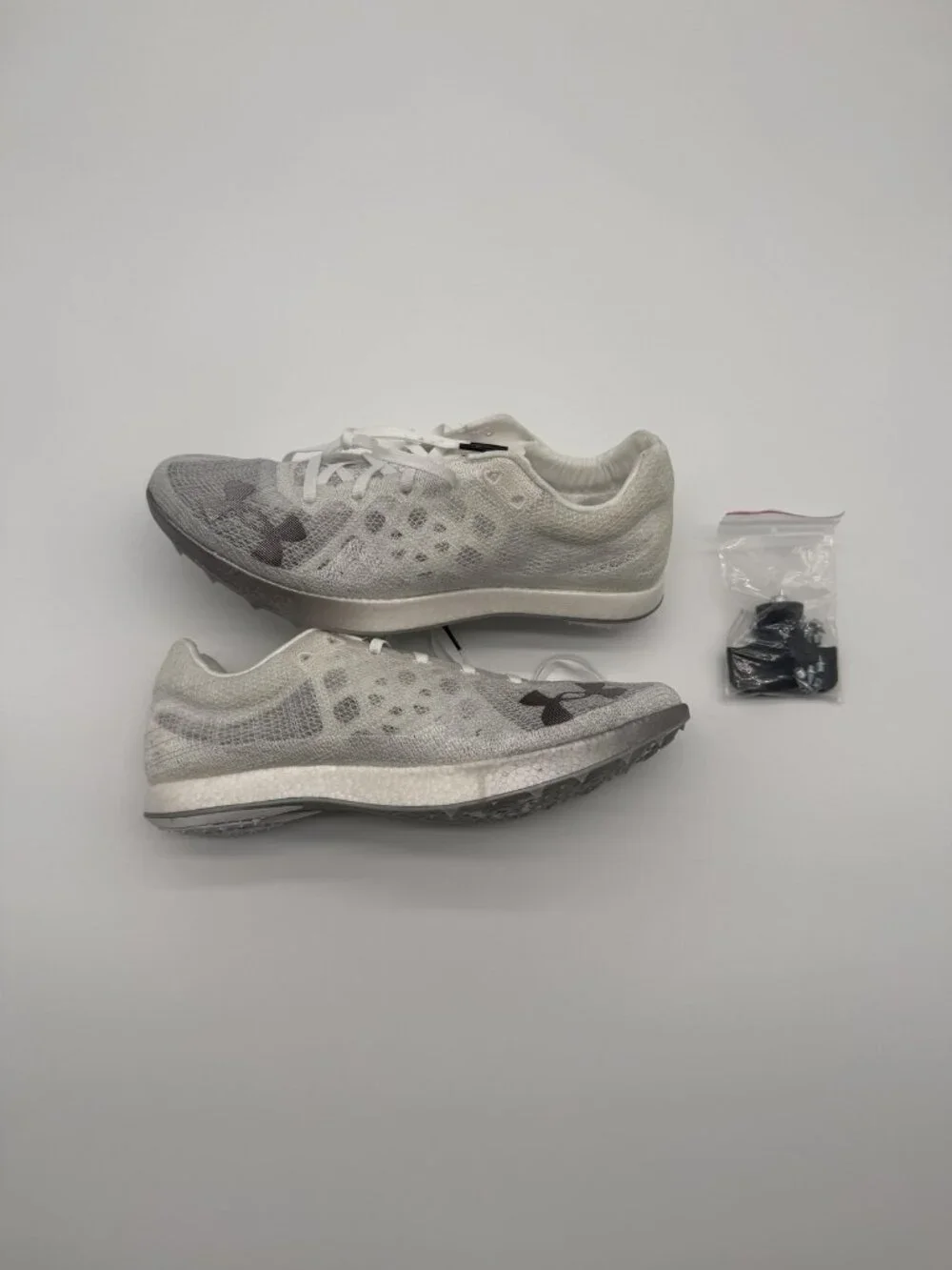 New Under Armour Shakedown Elite TF Shoes Men's Size 10 White Spikes 3026442 100